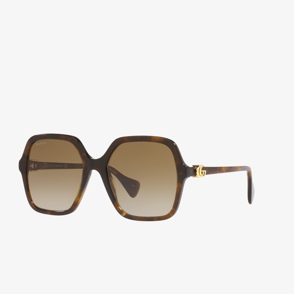 Gucci Brown Sunglasses with Purple Case